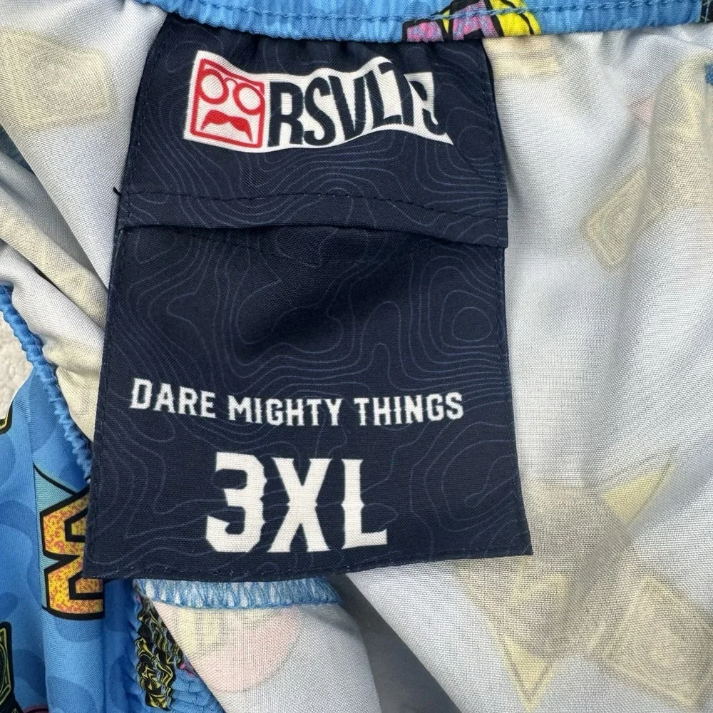 RSVLTS WWE In Your House Hybrid Shorts 3XL KUNUFLEX Swim‎ Trunks No Liner Retro